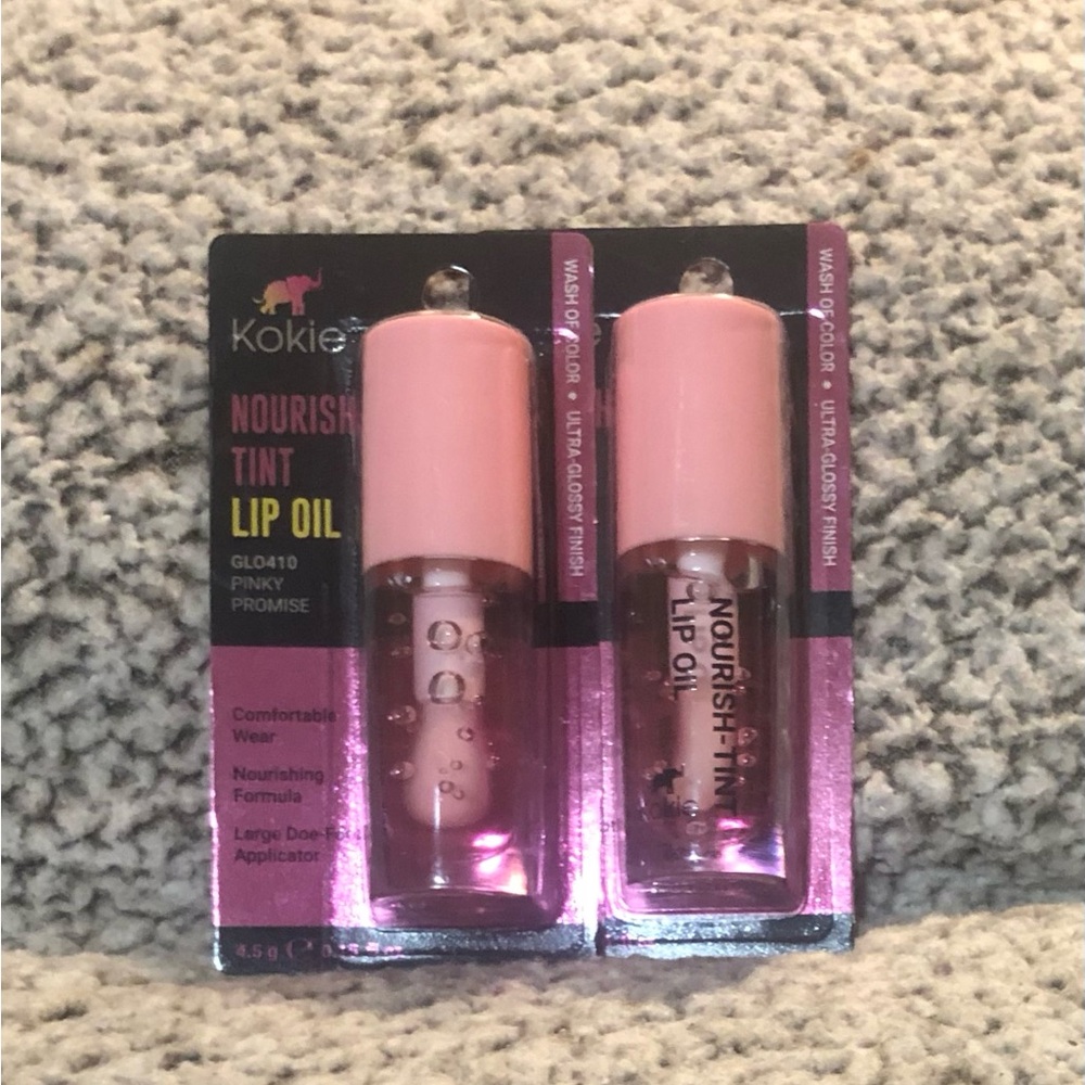 Kokie Nourish-Tint Lip Oil - Pinky Promise (Set of 2).